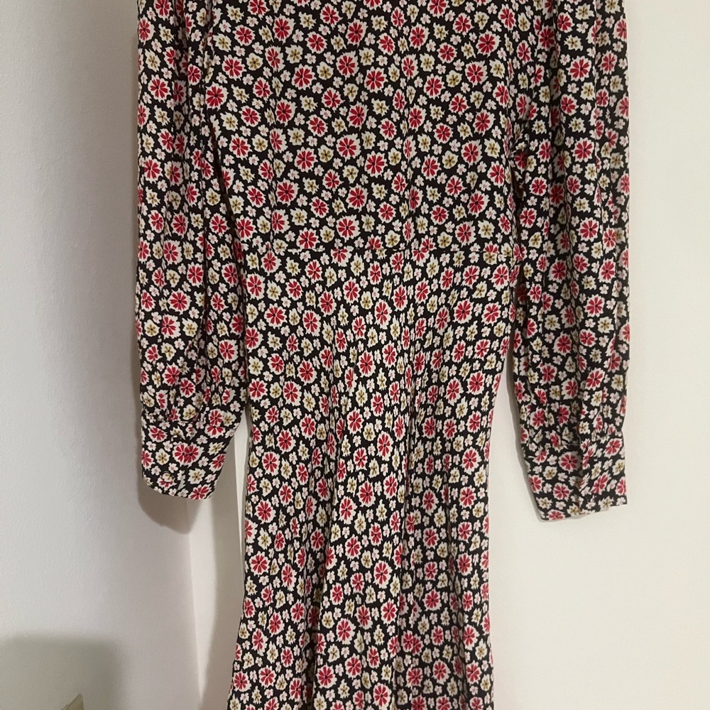 NWT - Doen Floral Mini Dress - Black and Red